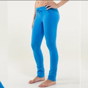 Blue Lululemon tights size 10